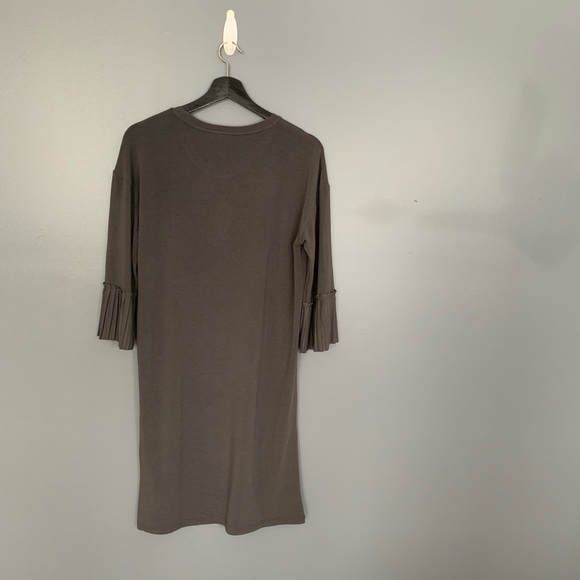Luna Detail 3/4 Sleeve Dress Grey Size XSmall - Picture 3 of 5